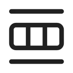 Table Row Insert SVG Icon